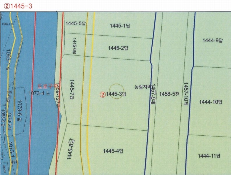 2025타경52245 전라남도 보성군 보성읍 봉산리 1445-3 농지 경매 이미지