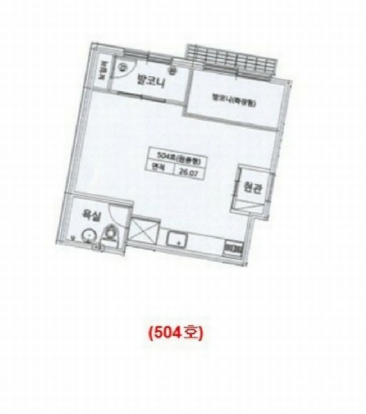 2024타경12049 경기도 오산시 성호대로50번길 4-2, 스카이캐슬 5층 504호 다세대(빌라)[공급9평형] 경매 이미지