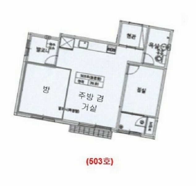 2024타경12049 경기도 오산시 성호대로50번길 4-2, 스카이캐슬 5층 503호 다세대(빌라)[공급14평형] 경매 이미지