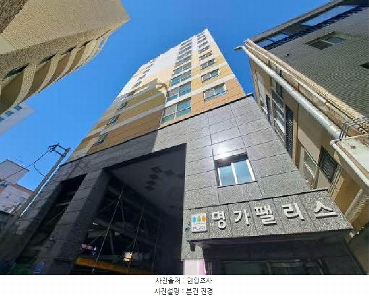 2025타경20658 부산광역시 동래구 미남로 100-5, 명가팰리스 4층 402호 다세대(빌라)[공급10평형] 경매 이미지