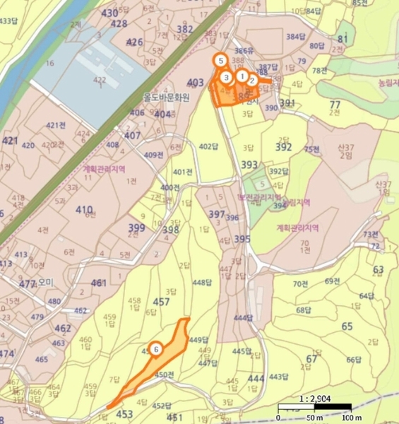 2025타경56 충청남도 공주시 계룡면 중장리 455 농지 경매 이미지