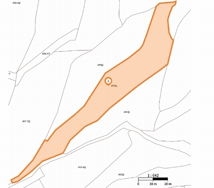 2025타경56 충청남도 공주시 계룡면 중장리 455 농지 경매 이미지