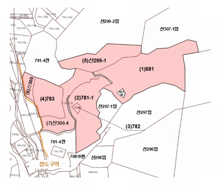 2025타경30442 강원특별자치도 평창군 봉평면 무이리 783 임야 경매 이미지