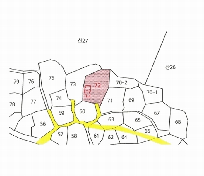 2025타경11458 울산광역시 북구 대안동 72 대지 경매 이미지