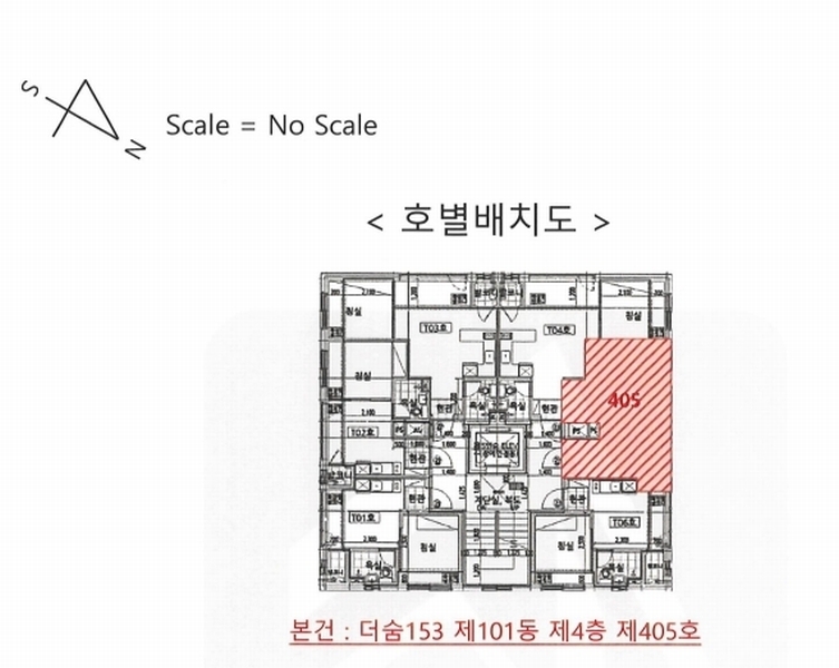 2024타경149925 서울특별시 강서구 초록마을로34길 55, 더숨153 101동 4층 405호 다세대(빌라) 경매 이미지