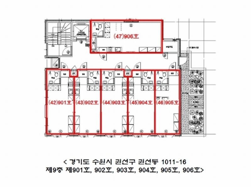 2024타경97910 경기도 수원시 권선구 권선로669번길 30, 제이프라디움 9층 904호 오피스텔 경매 이미지