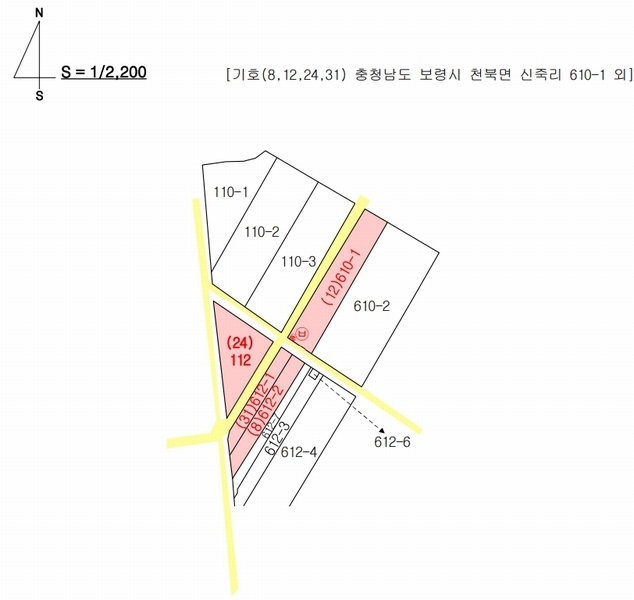 2024타경20921 충청남도 보령시 천북면 신덕리 112 농지 경매 이미지