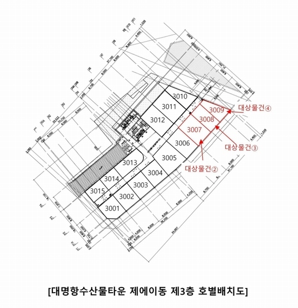 2025타경32628 경기도 김포시 대명항1로 104, 대명항수산물타운 에이동 3층 3008호 근린상가 경매 이미지