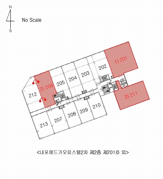 2025타경1009 충청남도 예산군 청사로 190, 내포에드가오피스텔2차 2층 211호 근린상가 경매 이미지
