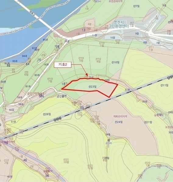 2025타경8058 경상북도 영천시 완산동 산23 임야 경매 이미지