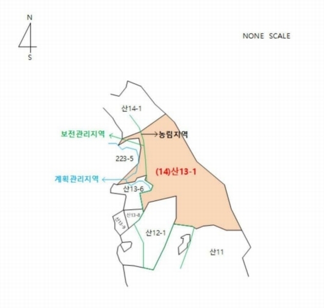 2025타경11803 충청남도 아산시 염치읍 대동리 산13-1 임야 경매 이미지