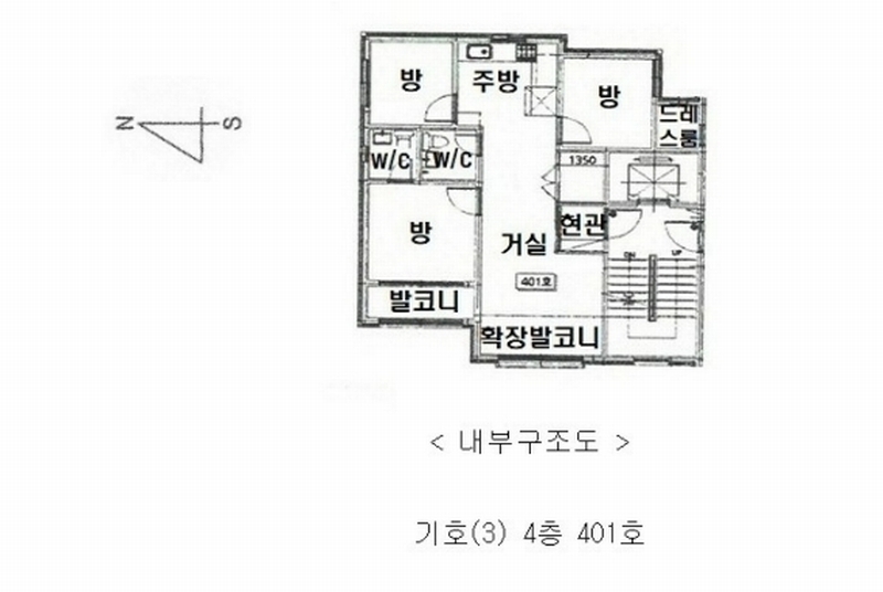 2024타경10050 경기도 오산시 오산로 9-12, 더베르디움 비동 4층 401호 다세대(빌라)[공급21평형] 경매 이미지