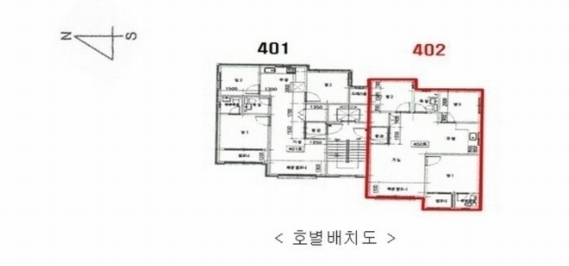 2024타경10050 경기도 오산시 오산로 9-12, 더베르디움 비동 4층 402호 다세대(빌라)[공급24평형] 경매 이미지