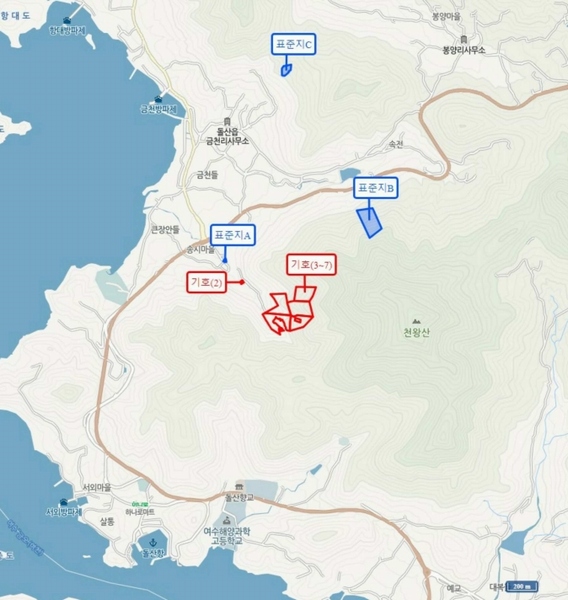 2025타경51883 전라남도 여수시 돌산읍 금봉리 산572 임야 경매 이미지