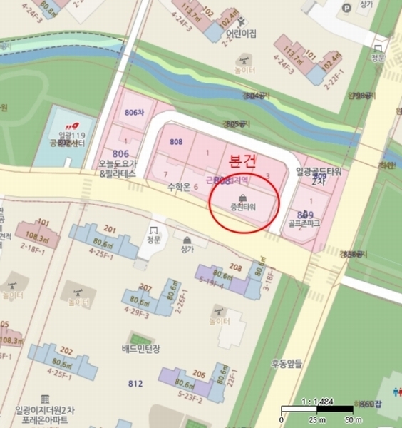 2024타경2406 부산광역시 기장군 일광읍 해빛5로 29, 중원타워 5층 501호외13개호 근린상가 경매 이미지