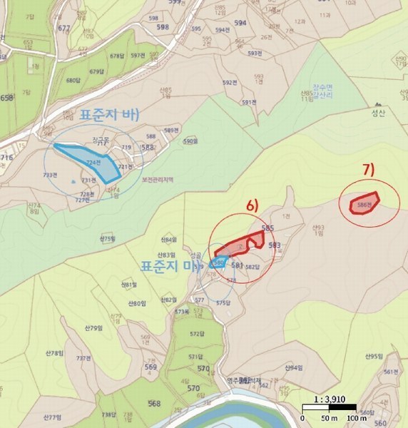 2025타경100218 경상북도 영주시 장수면 갈산리 585-2 대지 경매 이미지