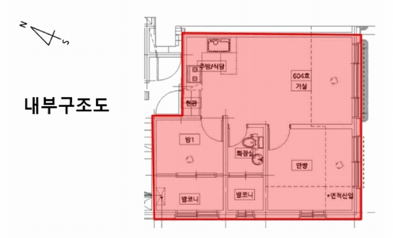 2025타경10072 서울특별시 강서구 가로공원로78길 70, 해온캐슬 6층 604호 다세대(빌라)[공급9평형] 경매 이미지