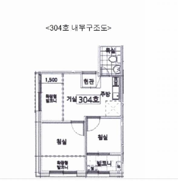 2025타경10090 서울특별시 금천구 독산로10길 28, 한울파크빌 3층 304호 다세대(빌라)[공급9평형] 경매 이미지