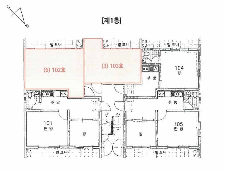 2025타경502641 대전광역시 서구 도산로370번길 63, 전원주택 3층 103호 다세대(빌라) 경매 이미지