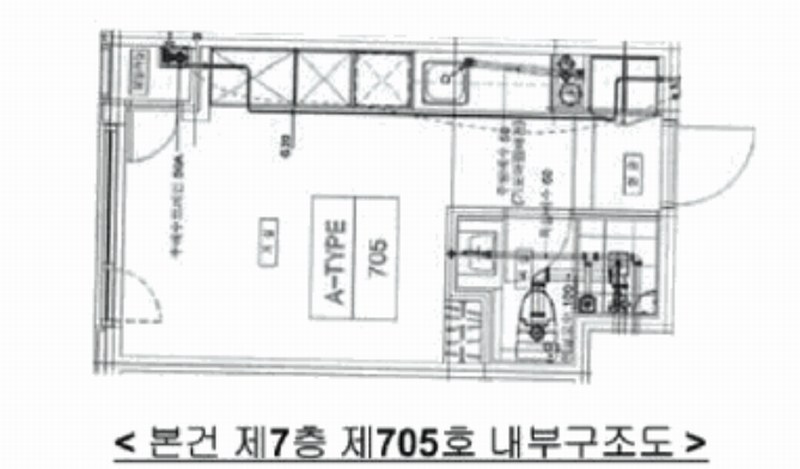 2025타경689 서울특별시 구로구 구일로 130, 퀸즈파크구일 7층 705호 오피스텔[계약10평형] 경매 이미지