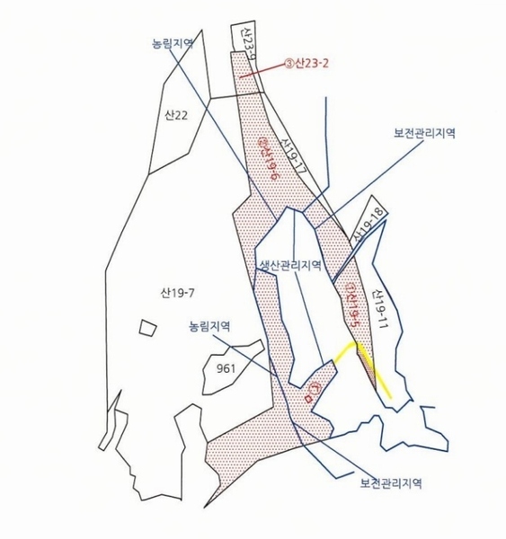 2025타경10143 경상북도 봉화군 명호면 관창리 산19-5 임야 경매 이미지