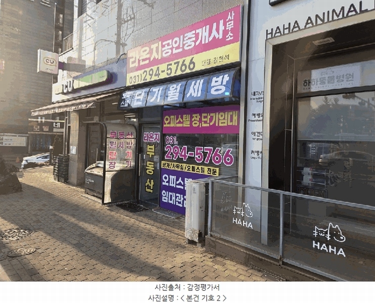 2025타경54422 경기도 수원시 권선구 구운로85번길 12, 라온지오피스텔 1층 104호 근린상가 경매 이미지