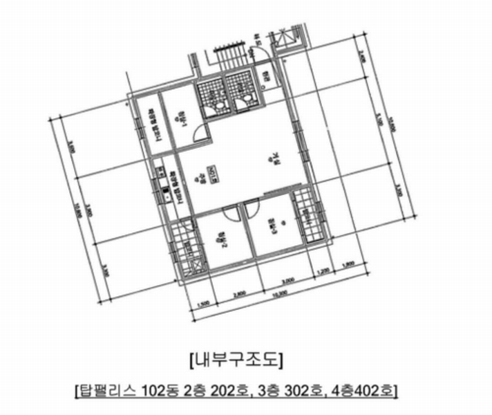 2025타경70725 경기도 포천시 정자동길 113-14, 탑팰리스 102동 4층 402호 다세대(빌라) 경매 이미지