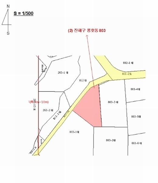 2025타경11289 경상남도 창원시 진해구 풍호동 803 대지 경매 이미지