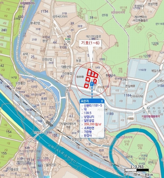 2025타경12375 경상남도 김해시 진례면 산본리 1181-1 대지 경매 이미지