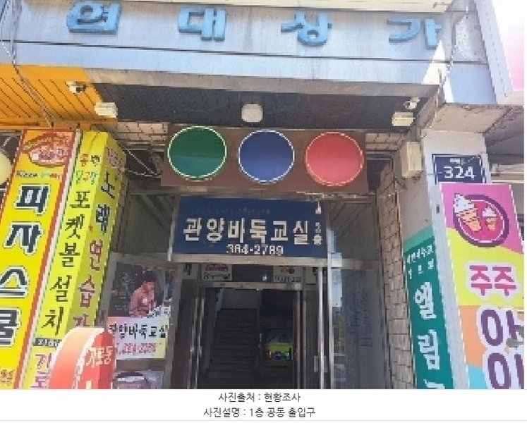 2025타경101005 경기도 안양시 동안구 관평로 324, 현대상가 4층 3호 근린상가 경매 이미지
