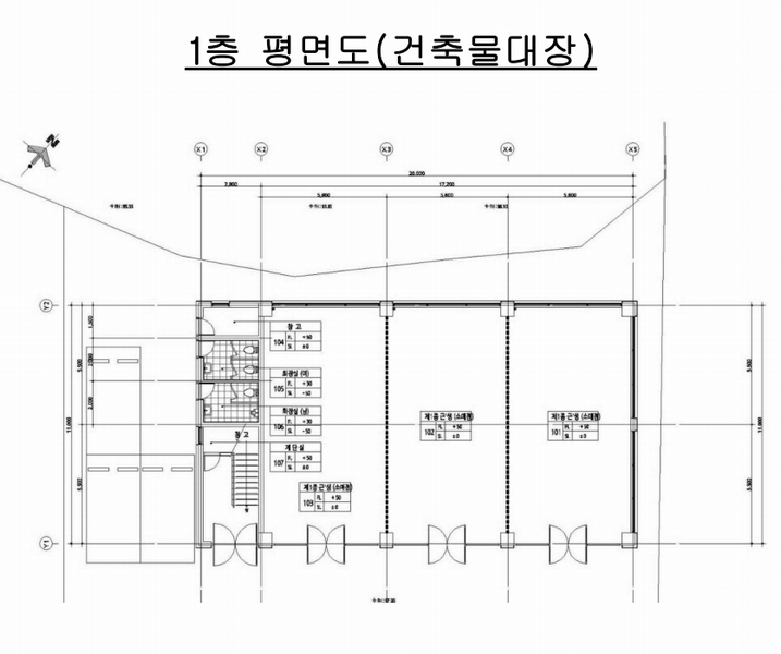 2025타경1399 제주특별자치도 서귀포시 중산간서로 2276, 구분건물 비동 1층 103호 근린상가 경매 이미지
