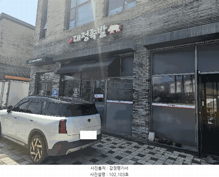 2025타경1399 제주특별자치도 서귀포시 중산간서로 2276, 구분건물 비동 1층 102호 근린상가 경매 이미지