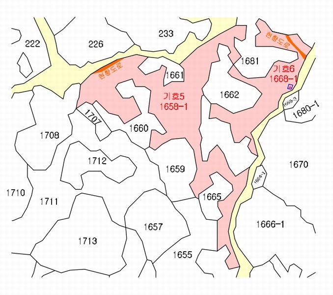 2025타경1789 제주특별자치도 제주시 구좌읍 한동리 1658-1 임야 경매 이미지