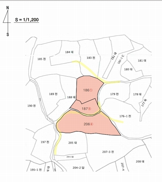 2025타경15713 충청남도 예산군 덕산면 외라리 206 농지 경매 이미지