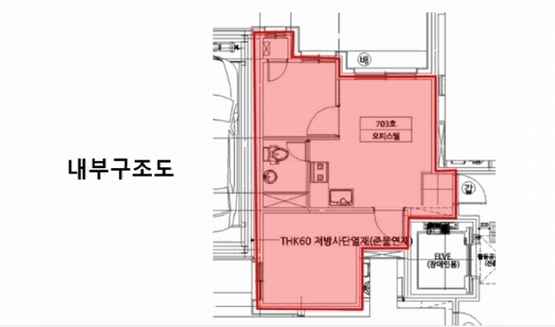 2025타경10388 서울특별시 금천구 두산로5길 26, 미림에이클래스 102동 7층 703호 오피스텔 경매 이미지