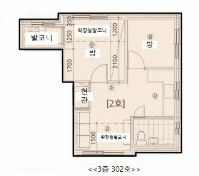 2025타경10409 서울특별시 노원구 상계로9나길 33-1, 제이스타팰리스 3층 302호 다세대(빌라)[공급11평형] 경매 이미지