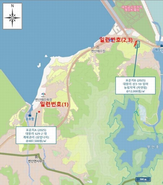 2025타경30408 전북특별자치도 부안군 변산면 대항리 산3-40 임야 경매 이미지