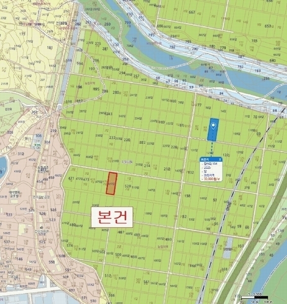 2025타경10446 경상북도 경주시 안강읍 갑산리 477 농지 경매 이미지
