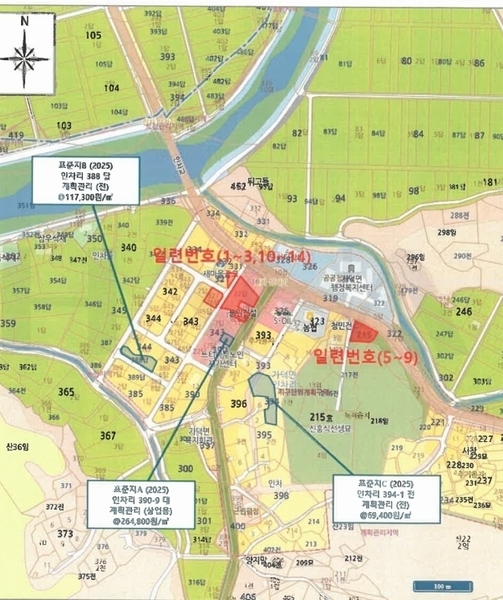 2025타경51527 충청북도 청주시 상당구 가덕면 인차리 327-26 농지 경매 이미지