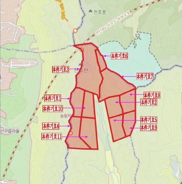 2025타경396 충청남도 논산시 벌곡면 한삼천리 395-9 임야 경매 이미지