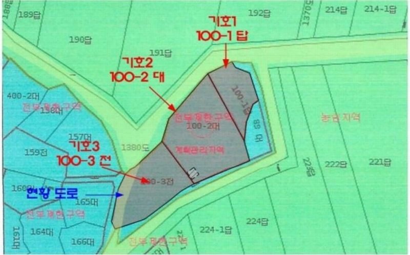 2024타경13444 경상남도 밀양시 청도면 구기리 100-2 대지 경매 이미지