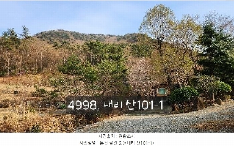 2025타경4998 부산광역시 기장군 기장읍 내리 산101 임야 경매 이미지