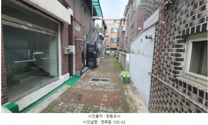 2025타경2262 서울특별시 중랑구 면목동 100-42 도로 경매 이미지
