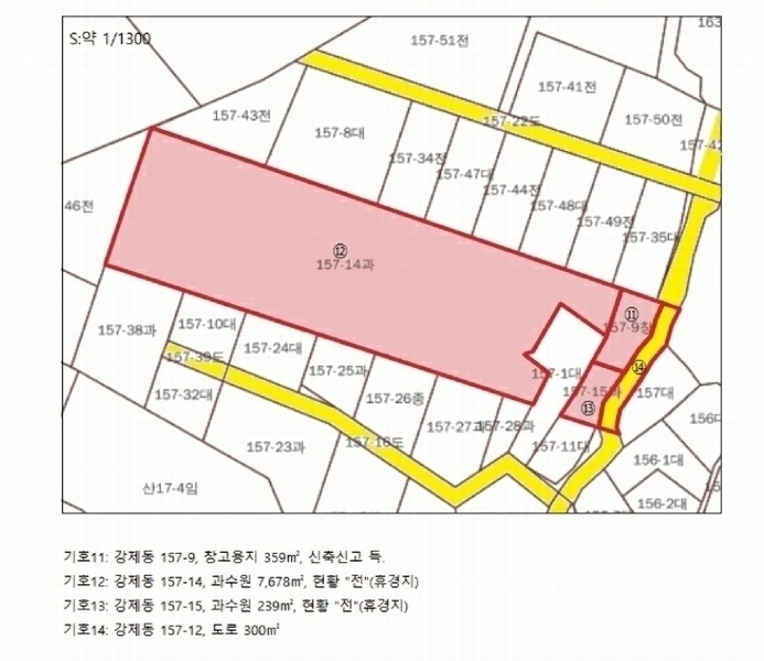2025타경136 충청북도 제천시 강제동 157-9 과수원 경매 이미지