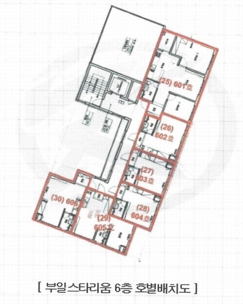 2024타경112655 부산광역시 수영구 무학로21번길 105, 부일스타리움 6층 605호 오피스텔[계약13평형] 경매 이미지