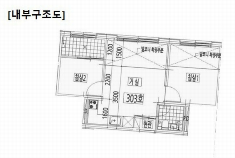 2025타경10494 서울특별시 금천구 독산로58가길 96, 문정파크 2동 3층 303호 다세대(빌라) 경매 이미지