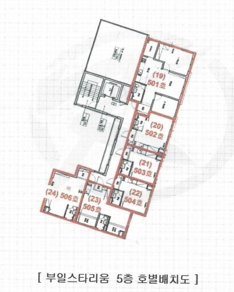 2024타경112655 부산광역시 수영구 무학로21번길 105, 부일스타리움 5층 506호 오피스텔[계약12평형] 경매 이미지