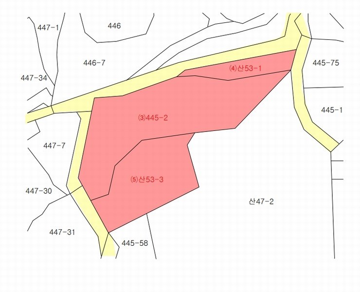 2024타경70321 경기도 광주시 초월읍 대쌍령리 445-2 임야 경매 이미지