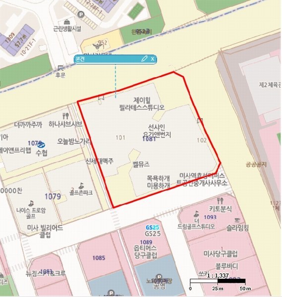 2025타경52020 경기도 하남시 망월동 1081 오피스텔[계약15평형] 경매 이미지