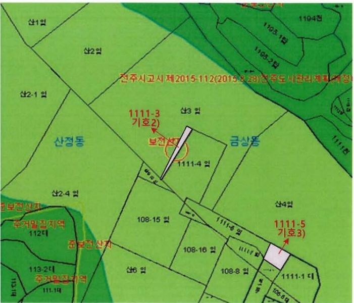 2025타경31917 전북특별자치도 전주시 덕진구 금상동 1111-3 임야 경매 이미지